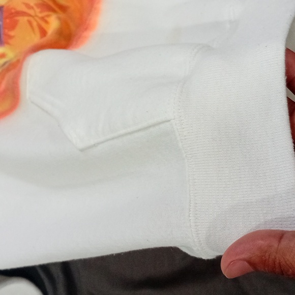 Jerzees White Hoodie with Black Accents - Picture 6 of 6